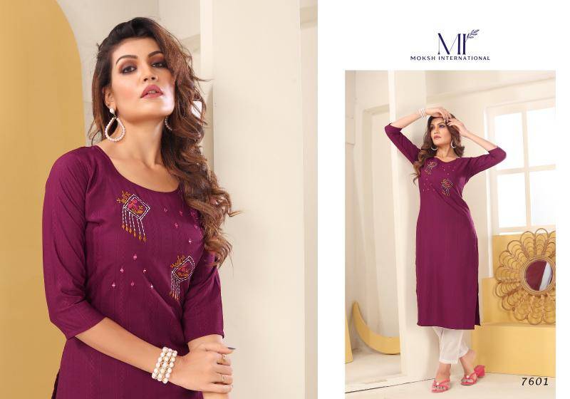 Moksh International diva vol 1 Kurti exporters in India