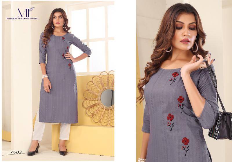 Moksh International diva vol 1 Kurti exporters in India