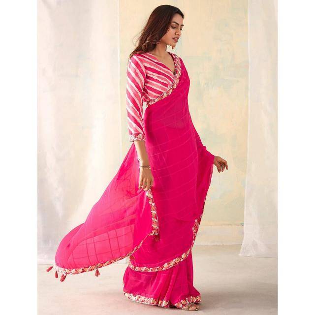 GC georgette silk Saree traders in India