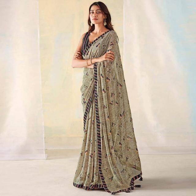 GC georgette silk Saree traders in India
