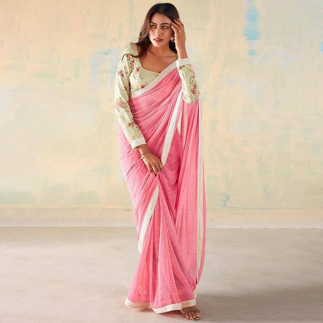 GC georgette silk Saree traders in India