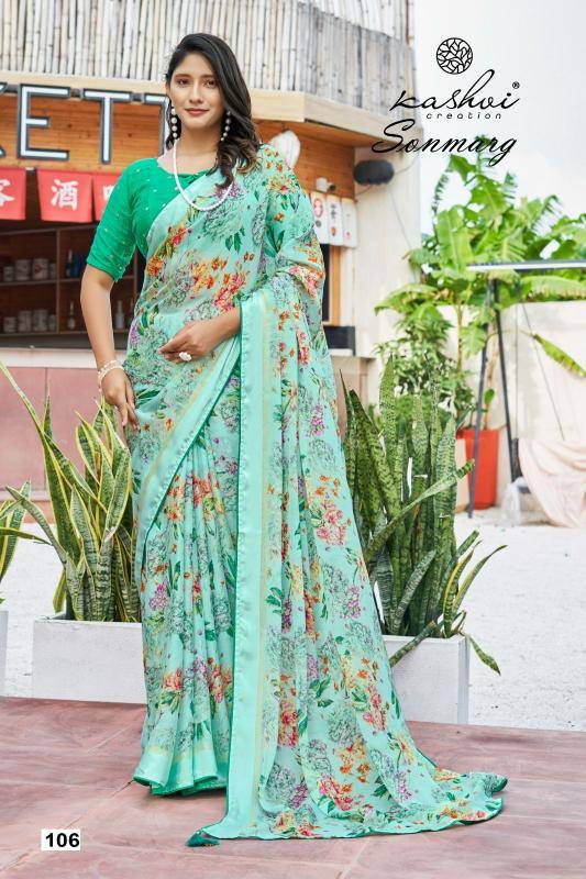 Shorya sonmarg moss Party wear saree wholesalers