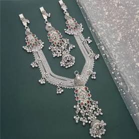 Silver Juda & Kandora KJ007 Wholesale fashion jewellery India