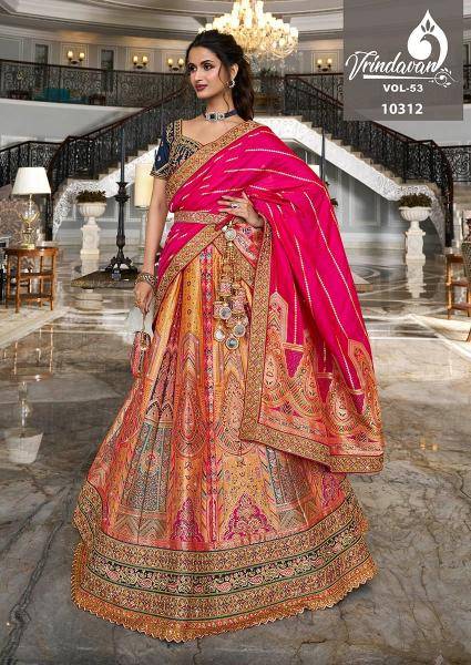 Royal Vrindavan Vol 53 Bridal lehenga choli wholesale