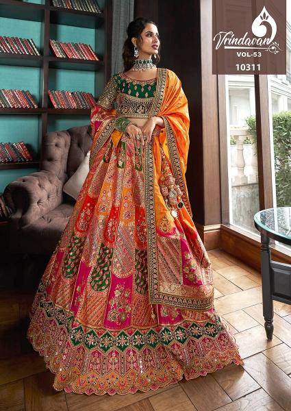 Royal Vrindavan Vol 53 Bridal lehenga choli wholesale
