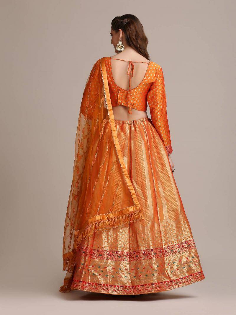 Jf 1539 And 1540 Jacquard Silk Designer wedding lehenga choli wholesale