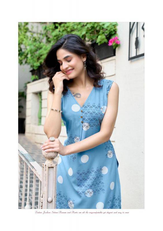 Mittoo saffron latest Kurti collection wholesale in India