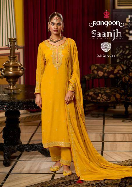 Rangoon saanjh wholesale party wear Kurtis in India