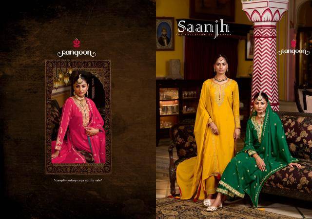 Rangoon saanjh wholesale party wear Kurtis in India