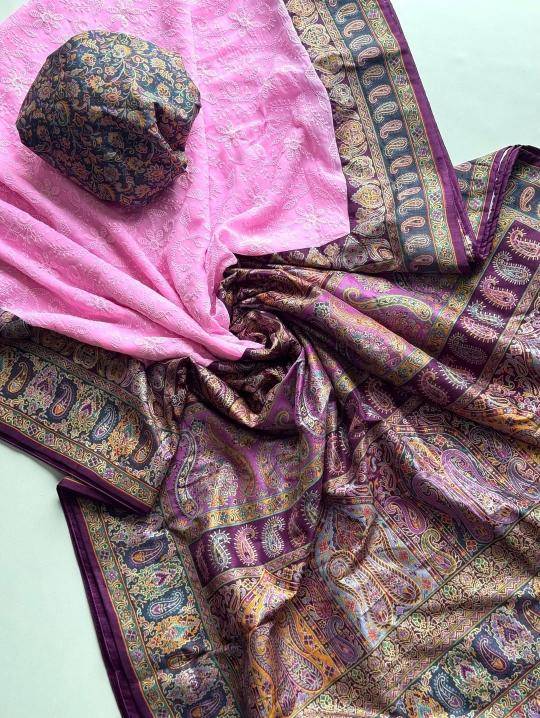 Shorya georgette lukhnowi Wholesale sarees suppliers in Jaipur