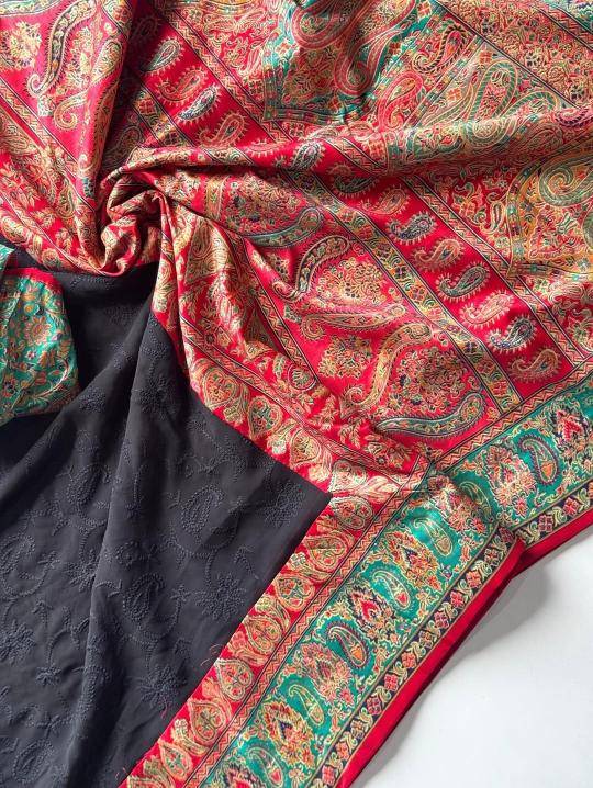 Shorya georgette lukhnowi Wholesale sarees suppliers in Jaipur