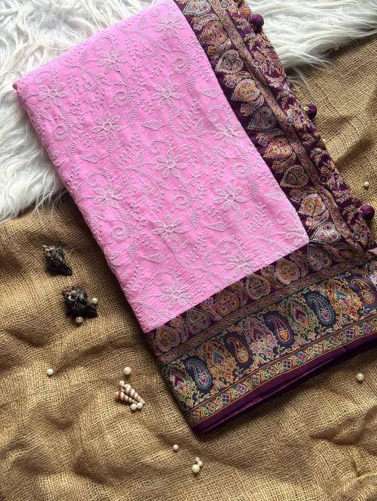 Shorya georgette lukhnowi Wholesale sarees suppliers in Jaipur