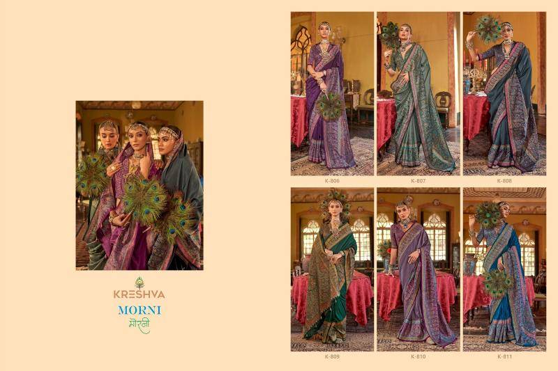 Shorya kreshva morni Printed sarees wholesale online in India