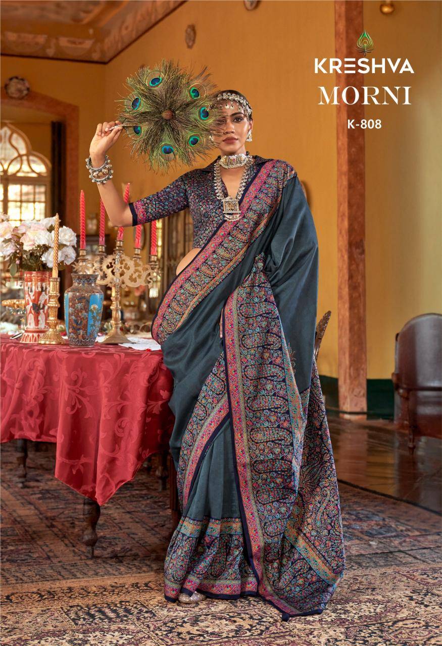 Shorya kreshva morni Printed sarees wholesale online in India