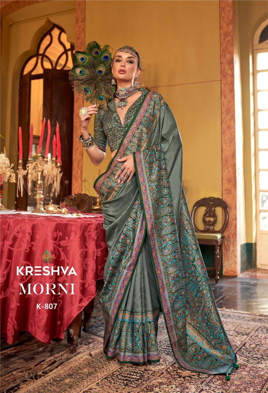 Shorya kreshva morni Printed sarees wholesale online in India