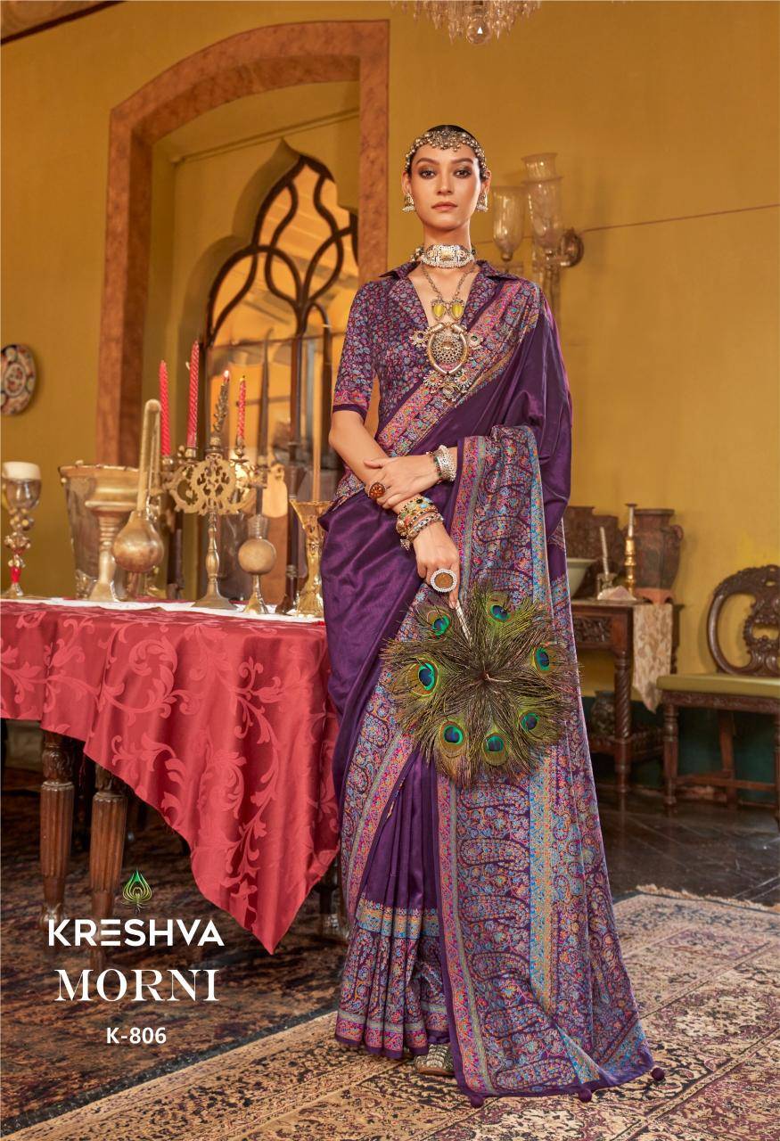 Shorya kreshva morni Printed sarees wholesale online in India