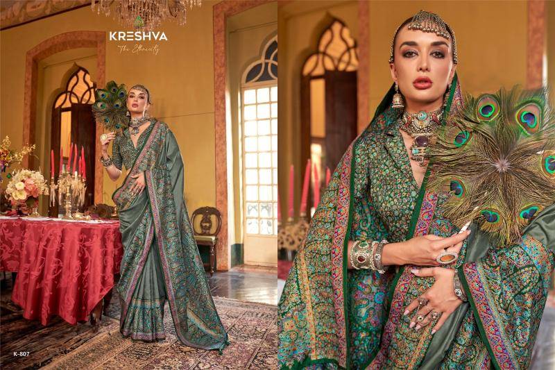 Shorya kreshva morni Printed sarees wholesale online in India
