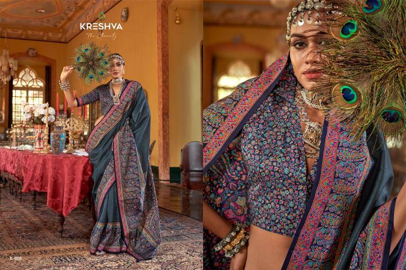 Shorya kreshva morni Printed sarees wholesale online in India
