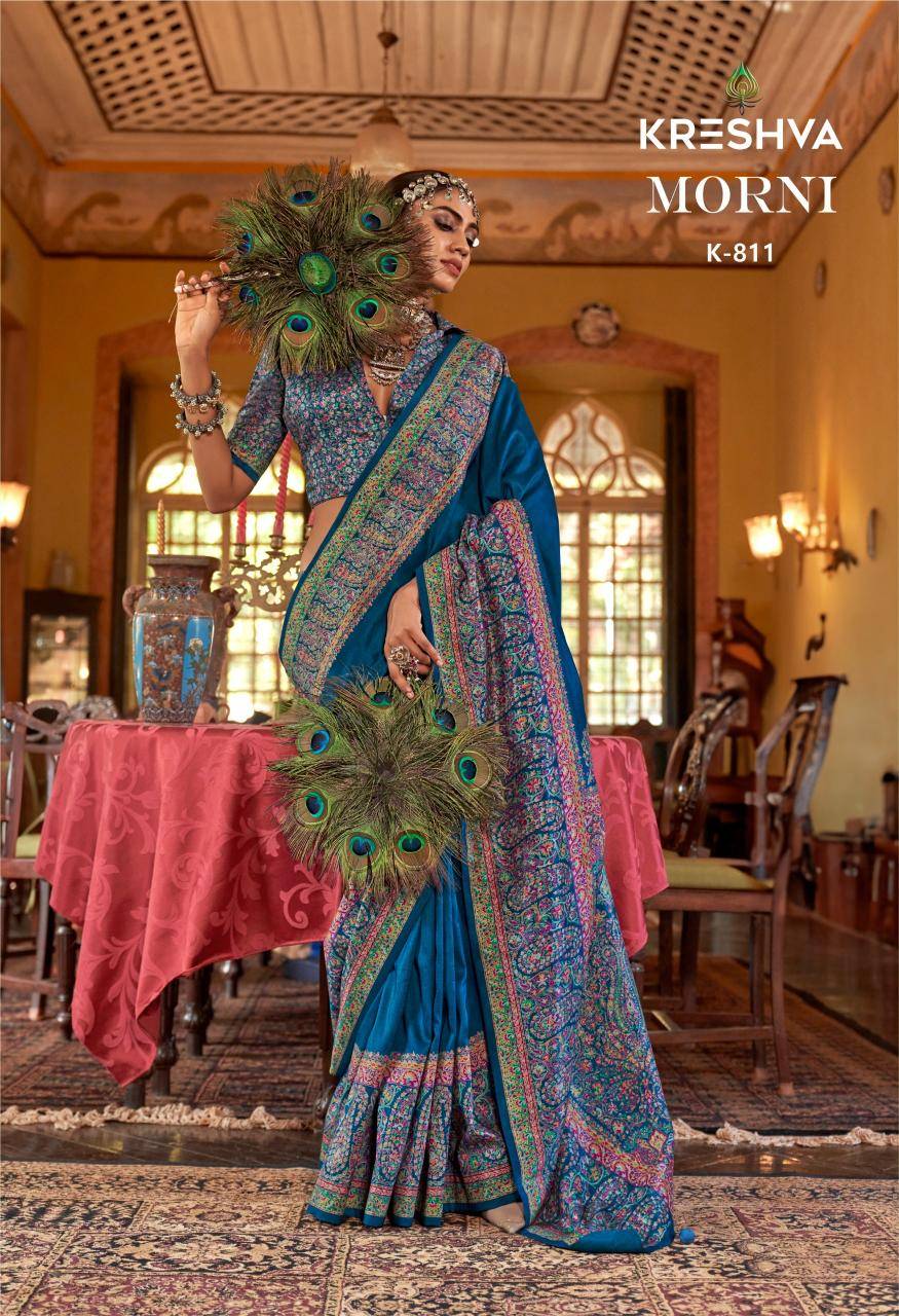 Shorya kreshva morni Printed sarees wholesale online in India