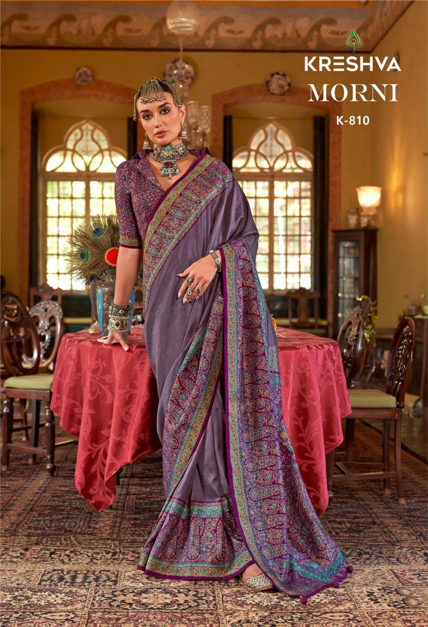 Shorya kreshva morni Printed sarees wholesale online in India