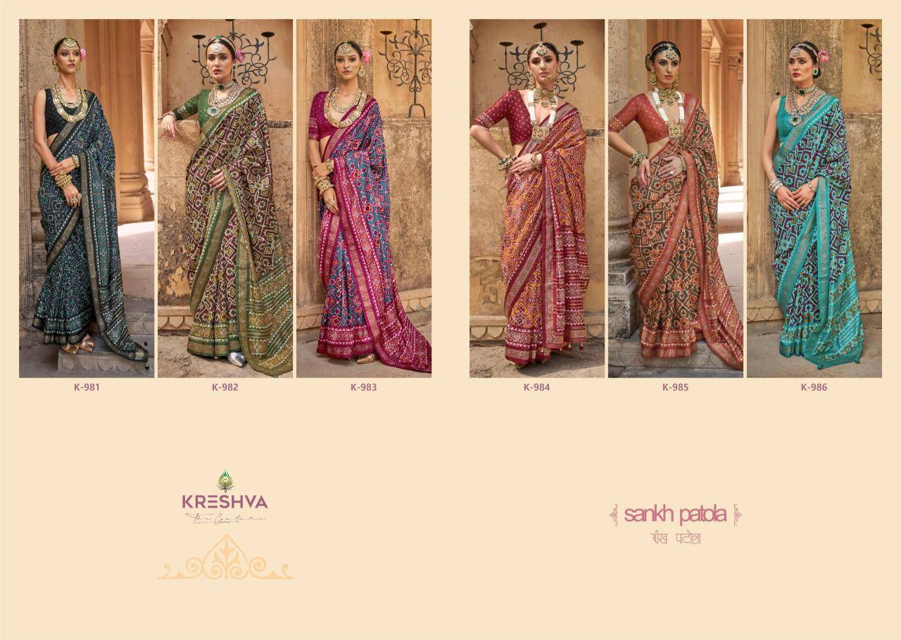 Shorya sankh patola wholesale Indo-western Kurtis in India