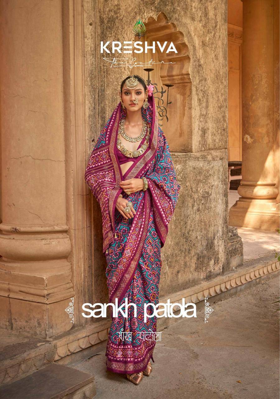 Shorya sankh patola wholesale Indo-western Kurtis in India