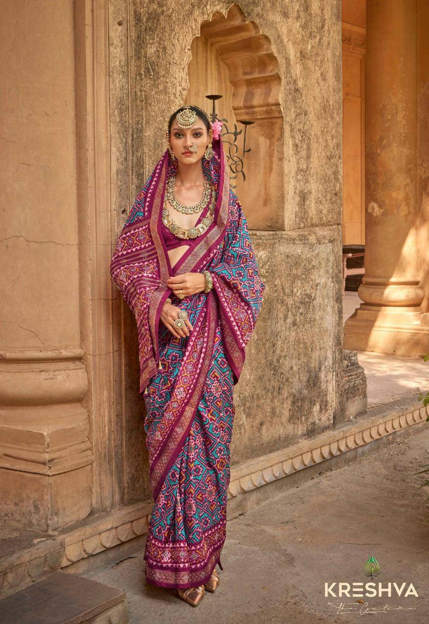 Shorya sankh patola wholesale Indo-western Kurtis in India
