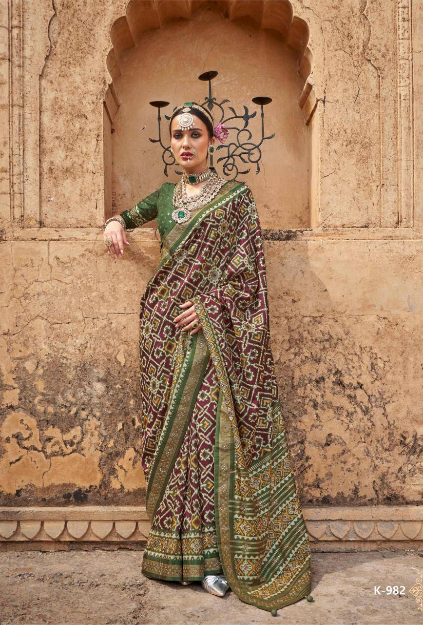 Shorya sankh patola wholesale Indo-western Kurtis in India