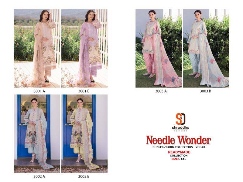 Sharaddha designer needle wonder vol 3 Wholesale Surat Salwar Kameez Market