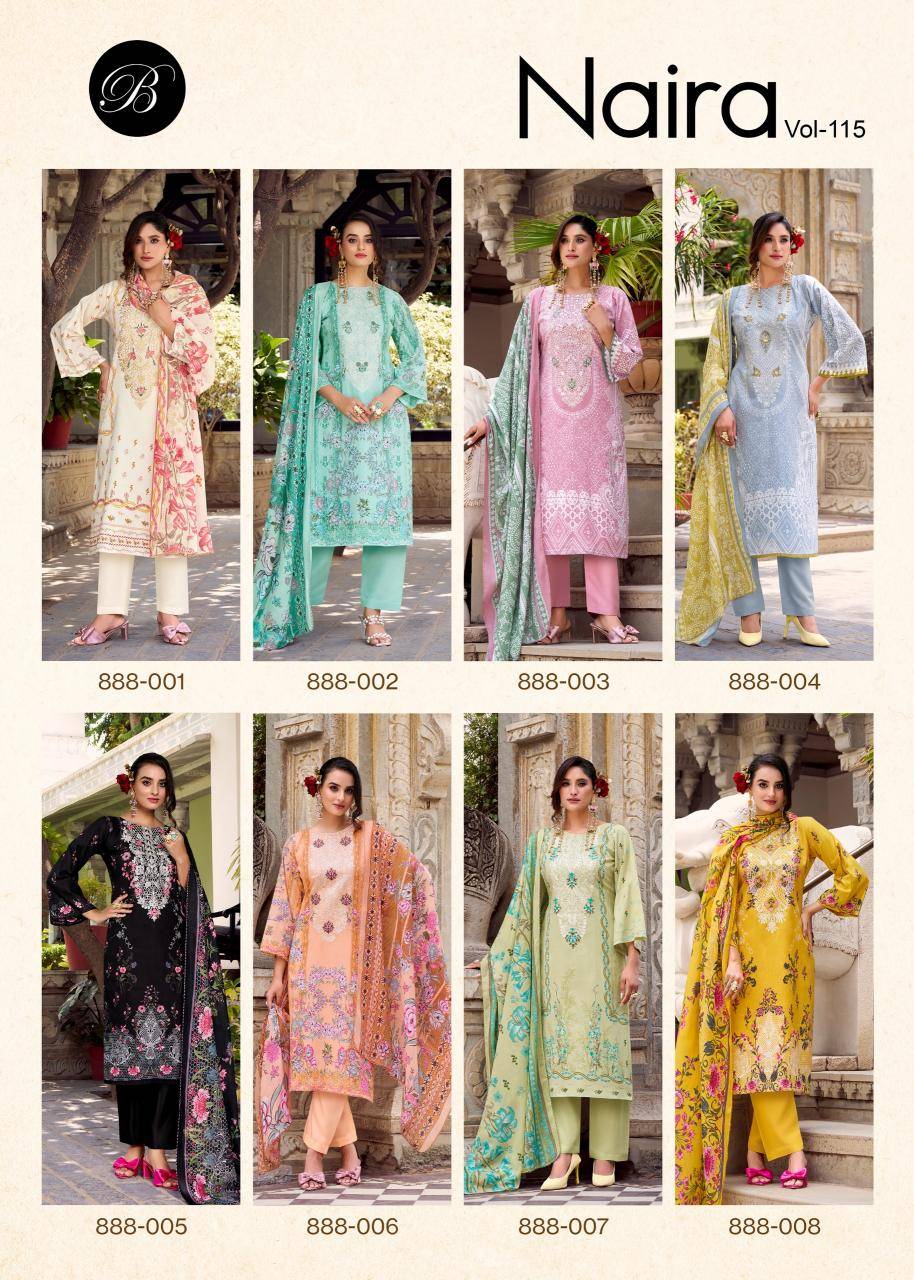 Belliza naira vol 115 Wholesale dress materials in Gujarat