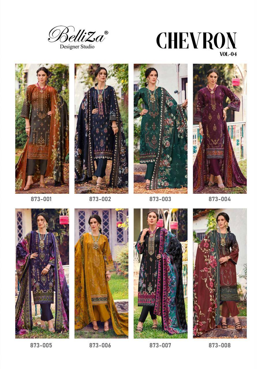 Belliza chevron vol 4 Dress material manufacturers in Gujarat