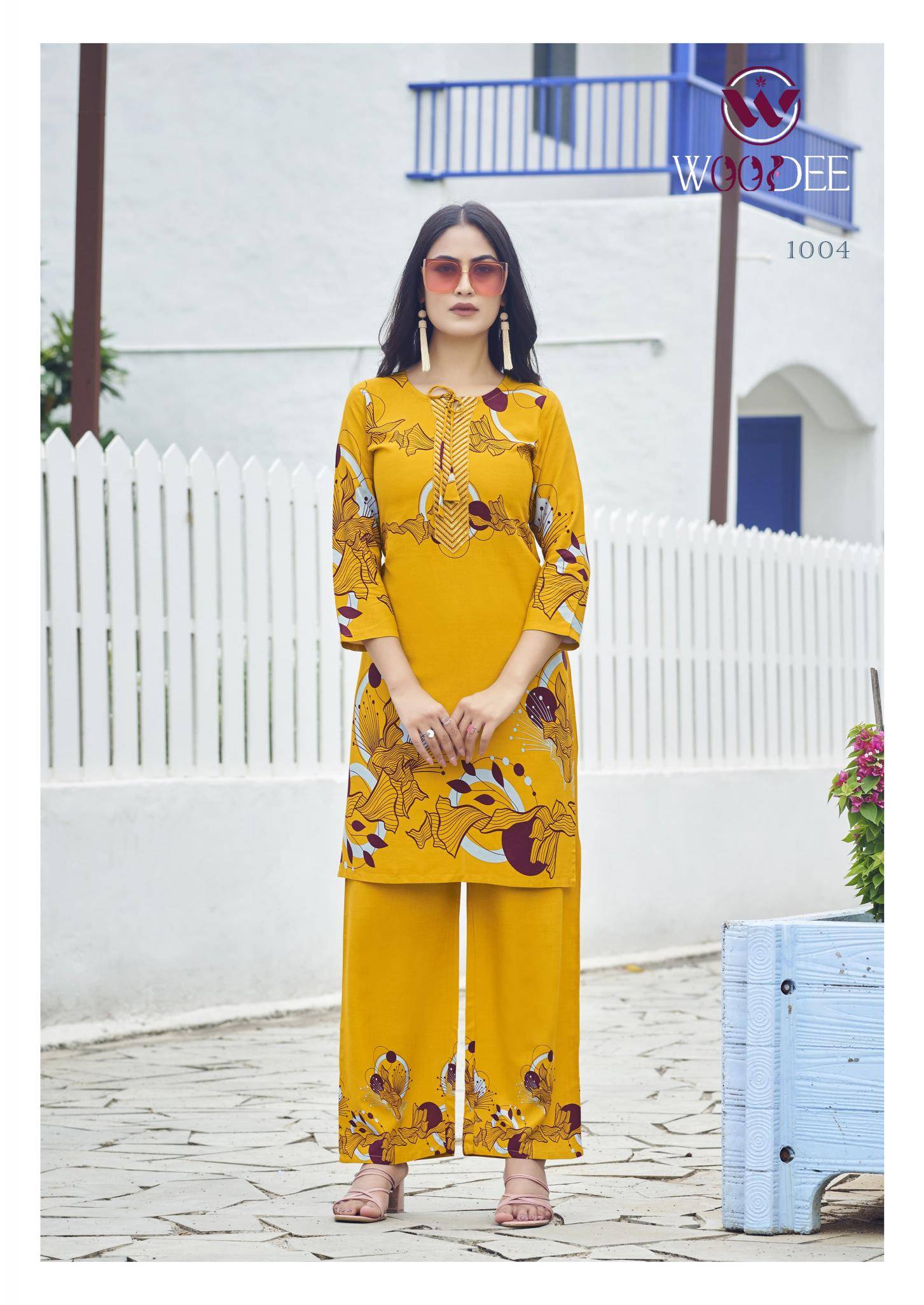 Woodee belliza coord set Kurti wholesalers in Surat