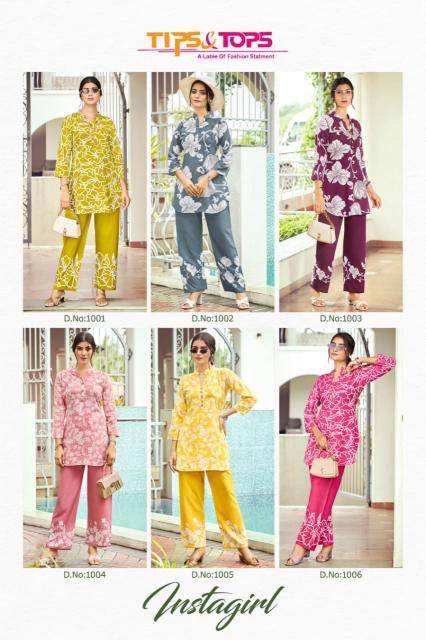 Tips & tops instagirl coord set Wholesale kurti market in Delhi