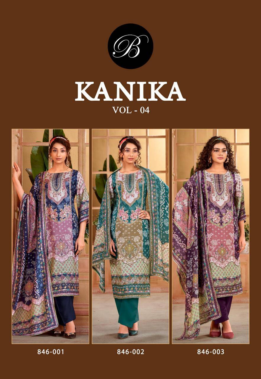 Belliza kanika vol 4 Designer dress materials wholesale