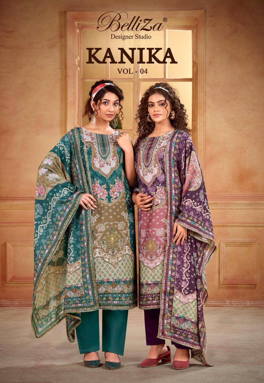 Belliza kanika vol 4 Designer dress materials wholesale
