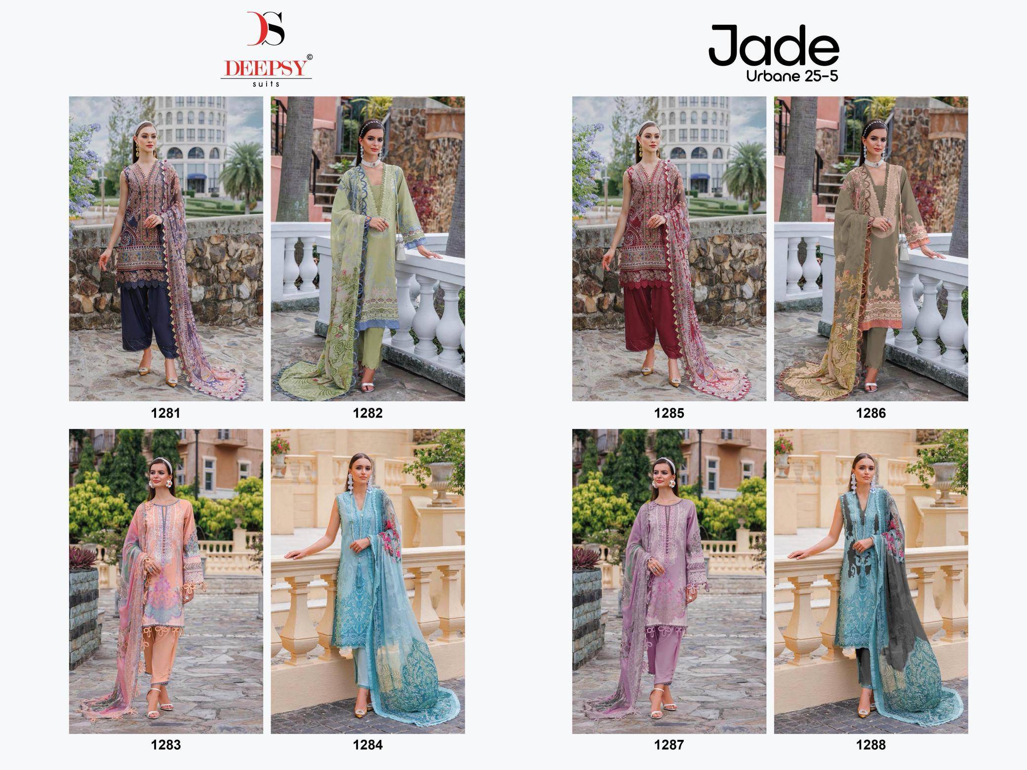 Deepsy suits jade urban lawn 25-5 Fancy dress materials wholesale