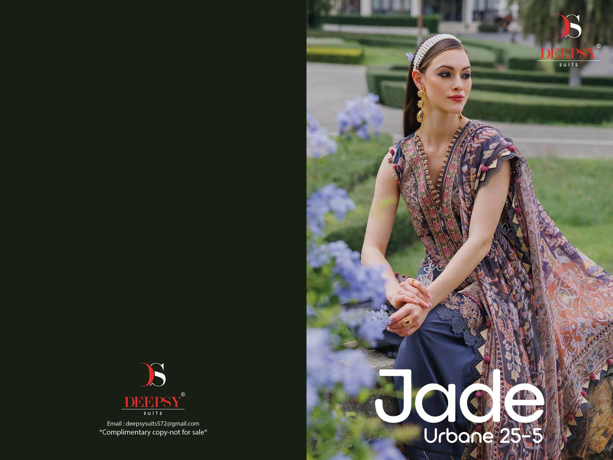 Deepsy suits jade urban lawn 25-5 Fancy dress materials wholesale