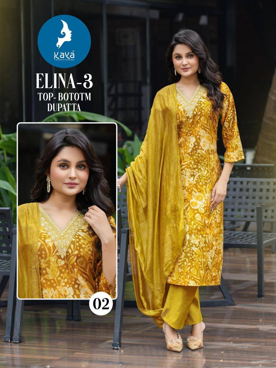 Kaya elina 3 Wholesale designer kurtis in India