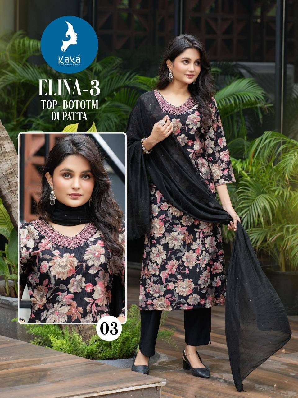 Kaya elina 3 Wholesale designer kurtis in India