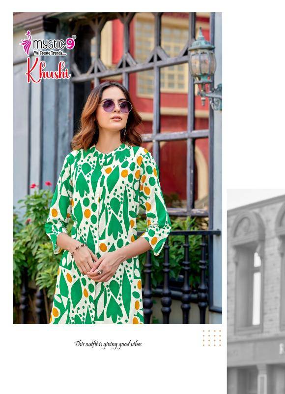 Mystic9 khushi vol-5 Kurtis wholesale market in Jaipur