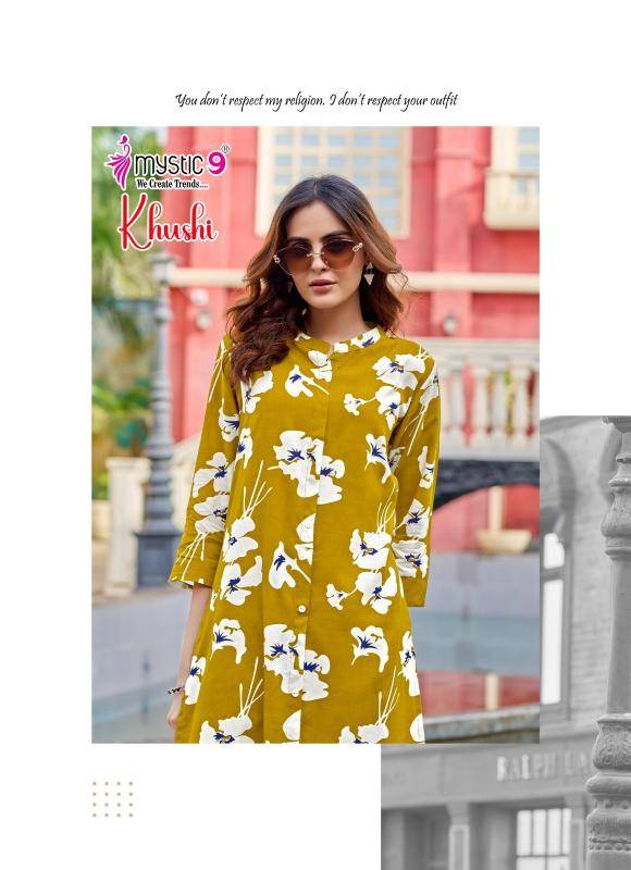 Mystic9 khushi vol-5 Kurtis wholesale market in Jaipur