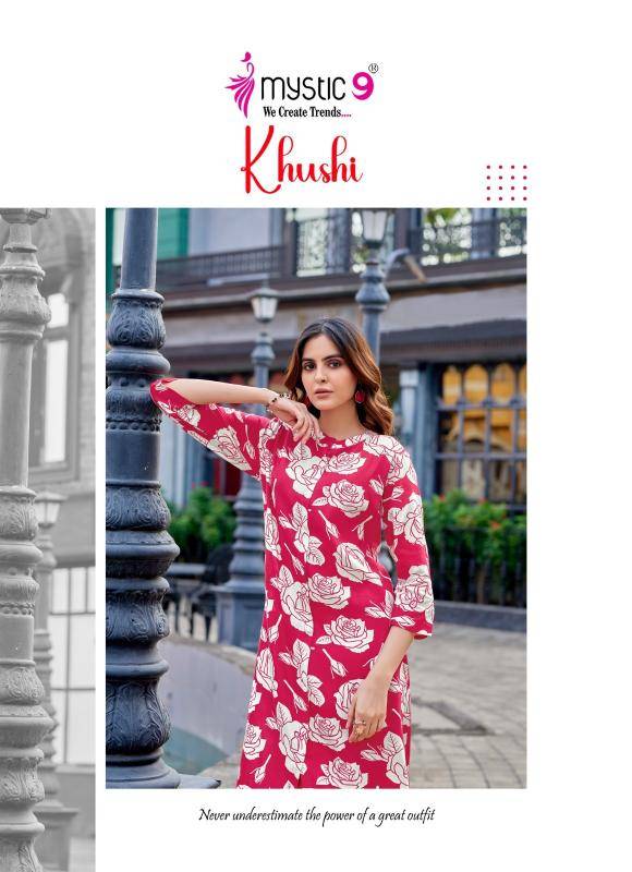 Mystic9 khushi vol-5 Kurtis wholesale market in Jaipur