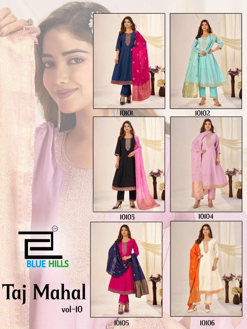 Blue hills taj mahal vol 10 Kurti wholesale online