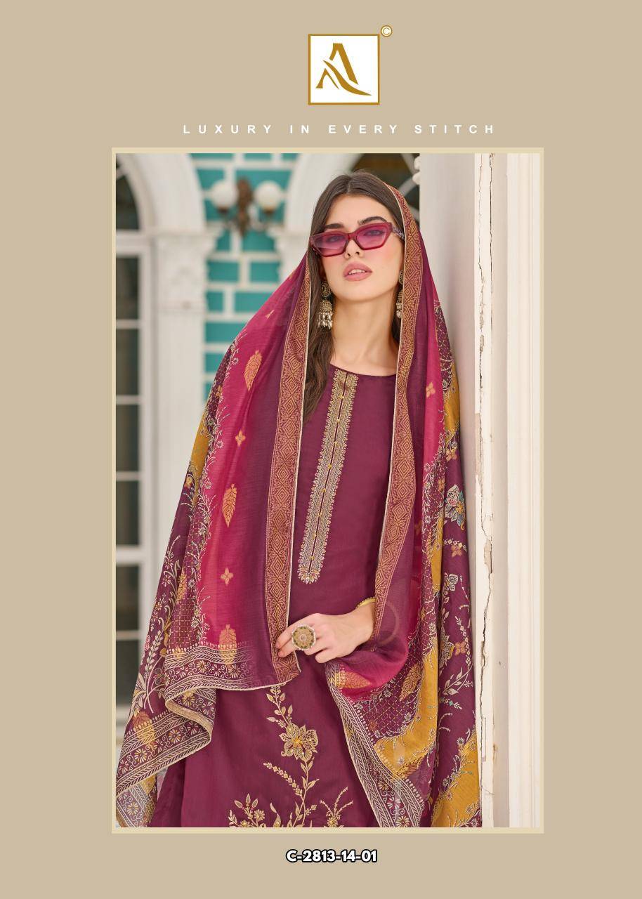 Alok suit falsafaa 18 Designer dress materials online