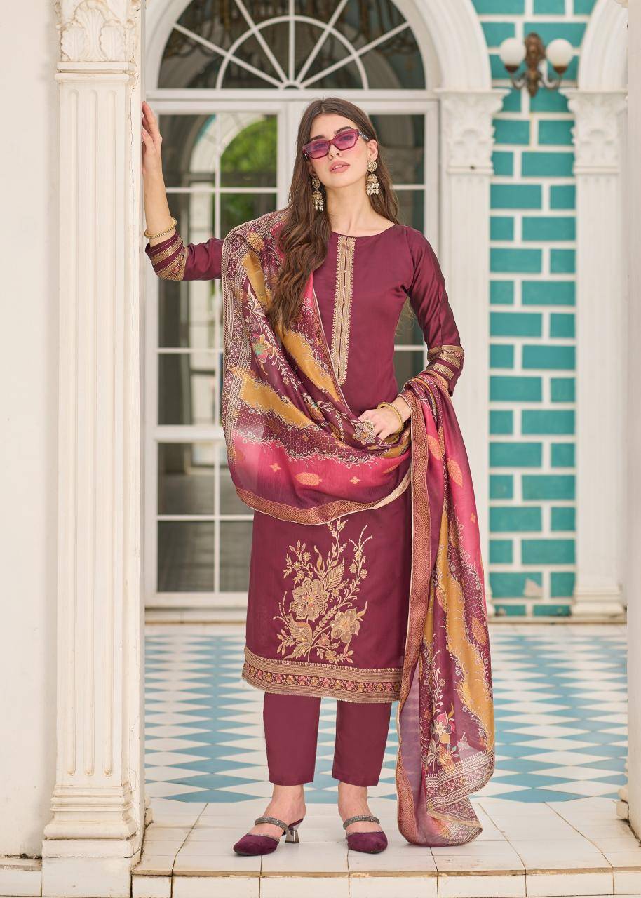 Alok suit falsafaa 18 Designer dress materials online