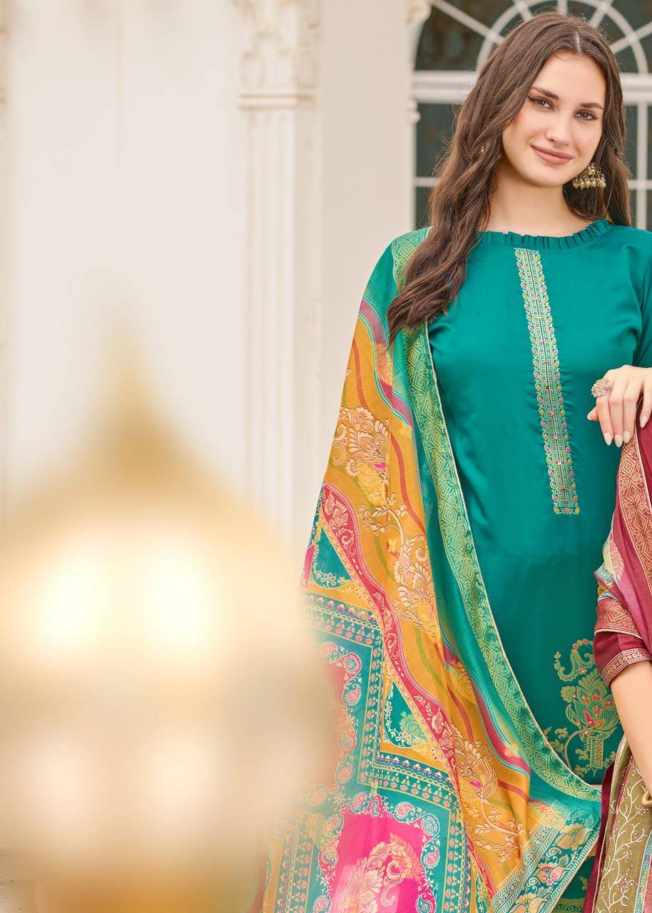 Alok suit falsafaa 18 Designer dress materials online