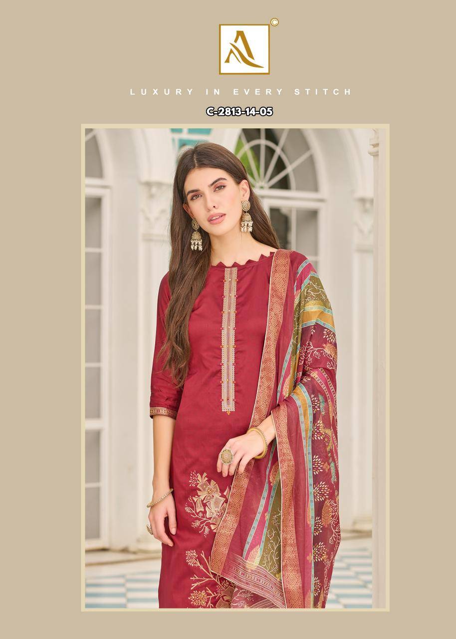 Alok suit falsafaa 18 Designer dress materials online
