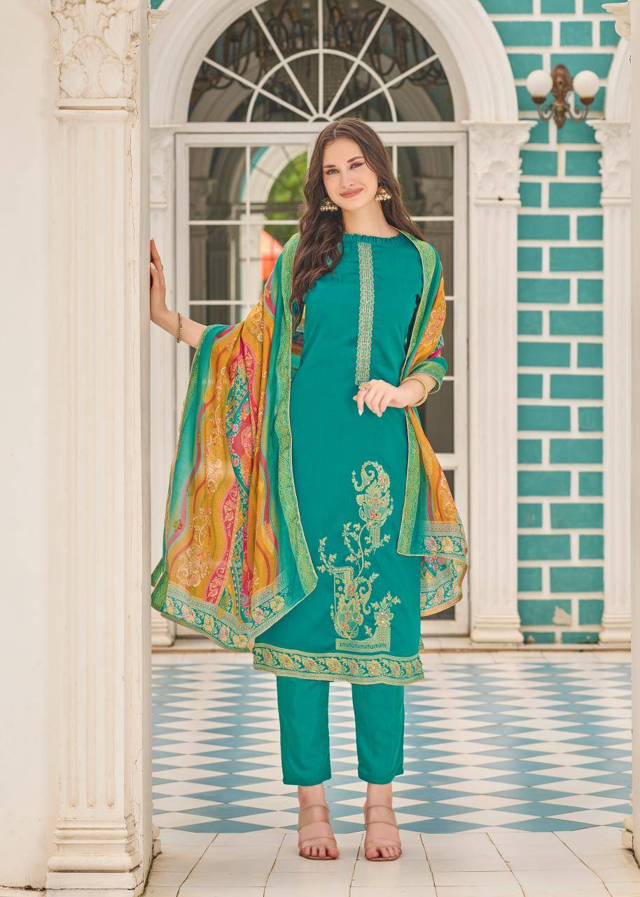 Alok suit falsafaa 18 Designer dress materials online