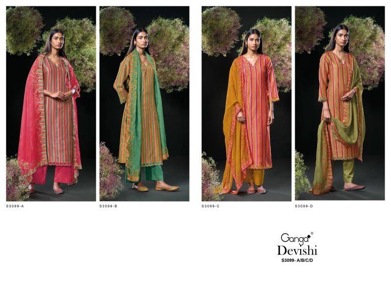 Ganga devishi 3099 Bulk dress materials suppliers in Surat