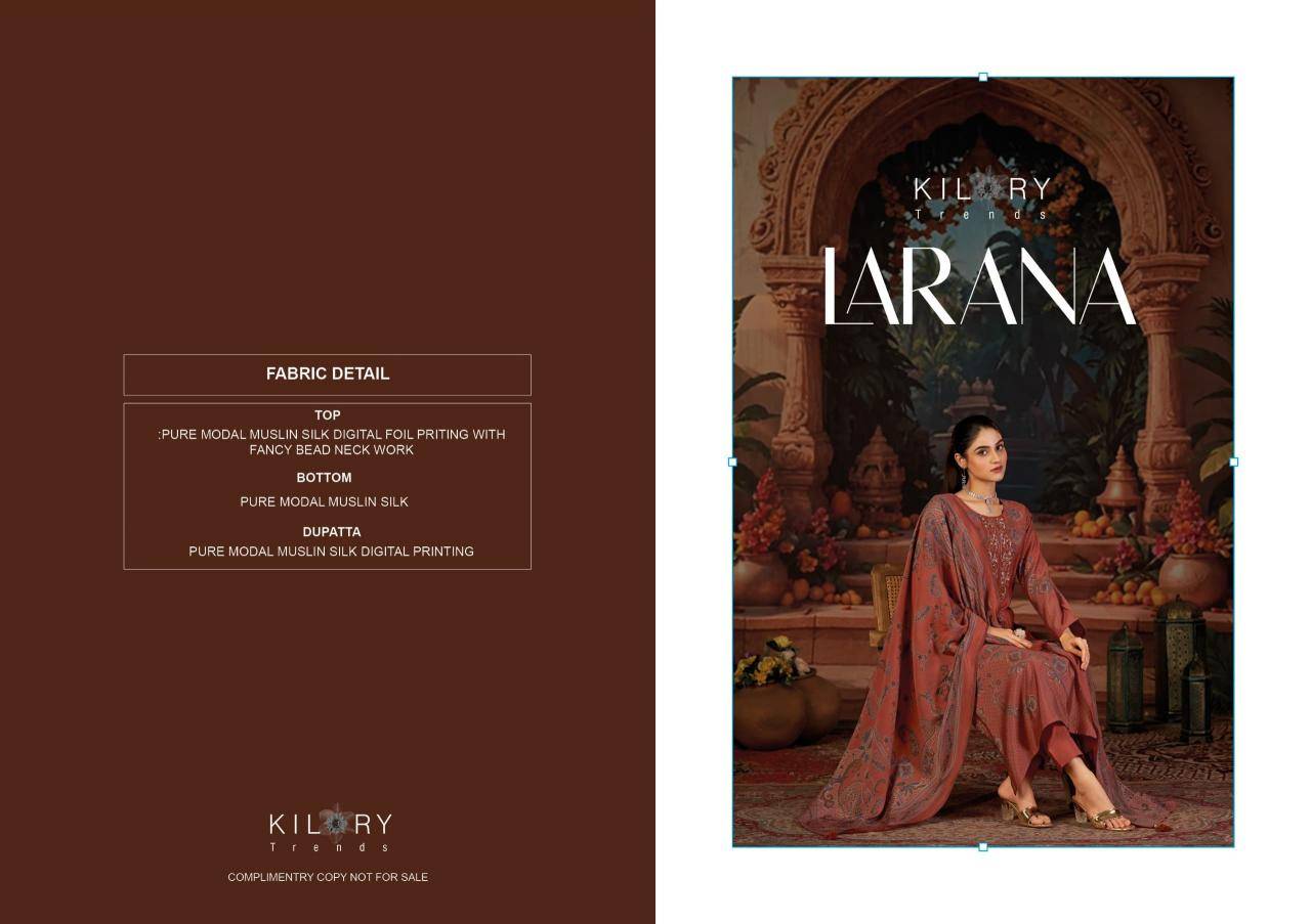 Kilory trends larana Dress material manufacturers in Surat